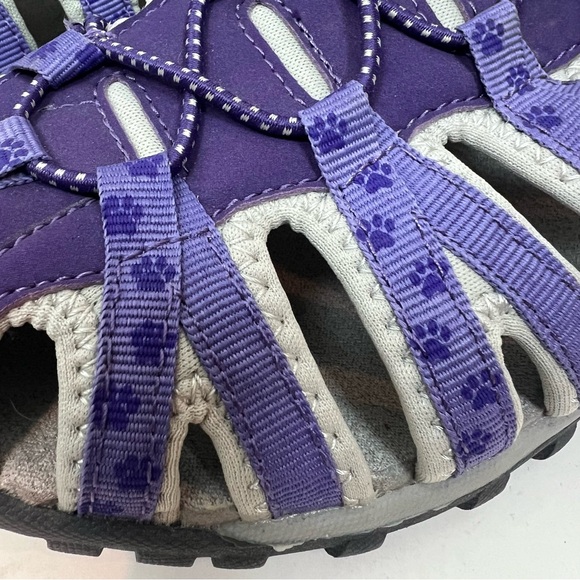 NWT Womens Purple Water Shoes Sandals Pawprint - Picture 3 of 7